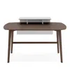 Calligaris Match Desk In Smoke/optic White