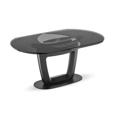 Calligaris Orbital Extendable Tables In Smoke Gray
