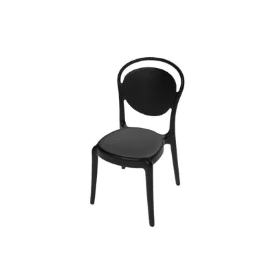 Calligaris Parisienne Chairs In Matte Black