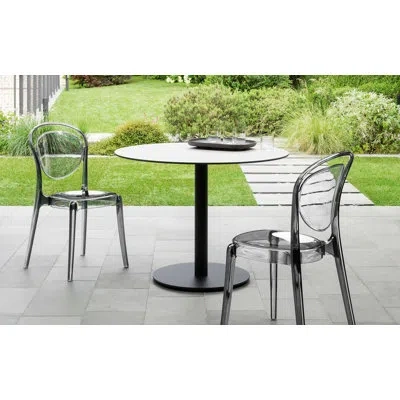 Calligaris Parisienne Transparent Chair With Polycarbonate Seat In Transparent Smoked Gray