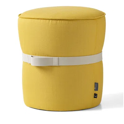 Calligaris Pouf Ottoman In Lemon Yellow