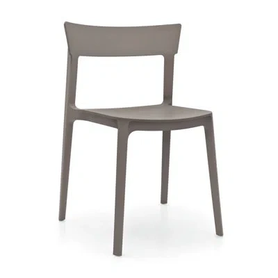 Calligaris Skin Stackable Chair By Archirivolto In Taupe