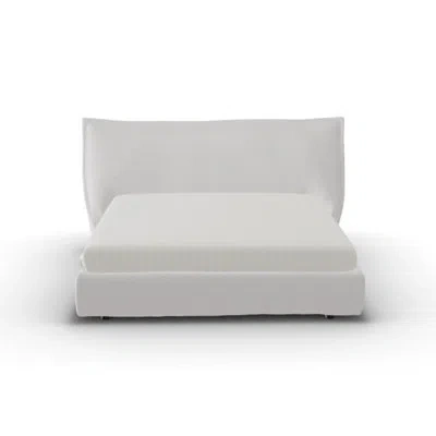 Calligaris Softly Fully-upholstered Bed In Sand