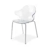 Calligaris St. Tropez Chrome Chair In Chrome/transparent