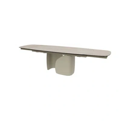 Calligaris Twins Extendable Tables In White Travertino