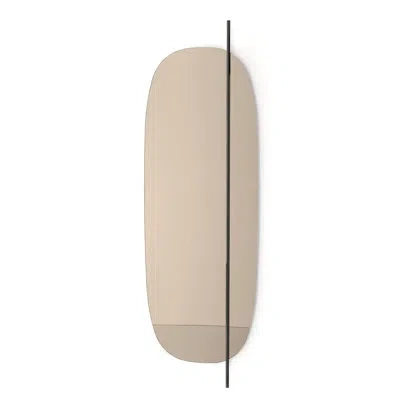 Calligaris Vanity Rectangular Mirror In Matte Black