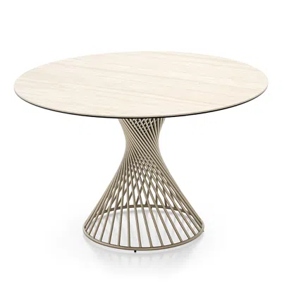 Calligaris Vortex Dining Table In Gold
