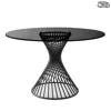 Calligaris Vortex Dining Table In Matte Black