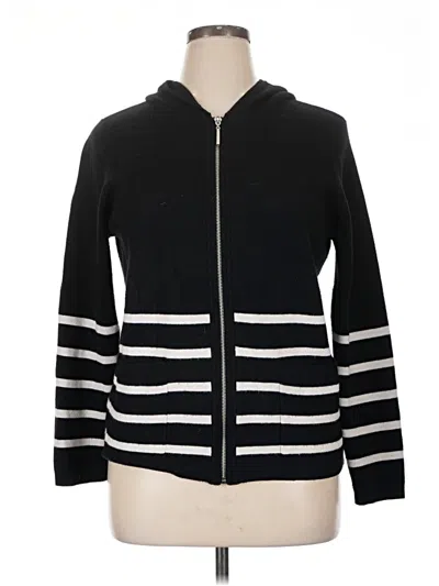 Pre-owned Calligraphie Cardigan Sweater In Black