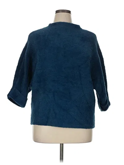 Pre-owned Calligraphie Cardigan Sweater In Blue