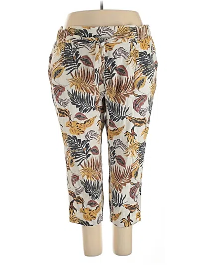 Pre-owned Calligraphie Linen Pants In Gold
