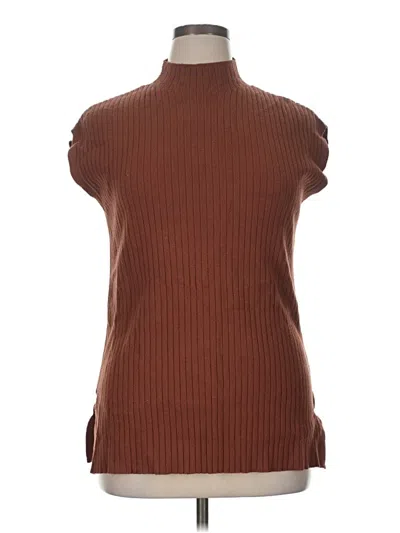 Pre-owned Calligraphie Sweater Vest In Brown