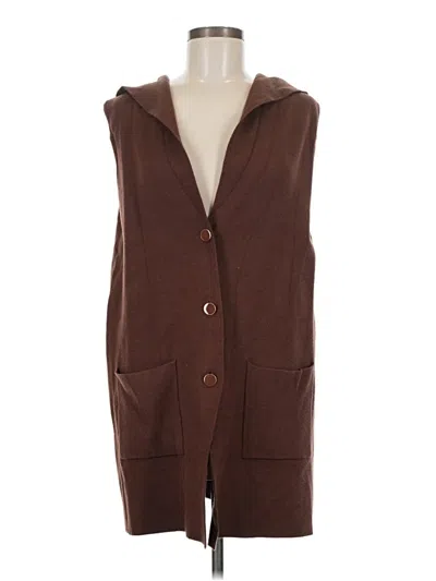 Pre-owned Calligraphie Vest In Brown