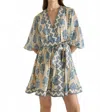 Calling June Marlin Mini Dress In Ellen Print In Animal Print