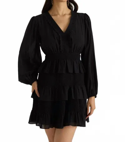 Calling June Stella Mini Dress In Black