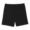Callipygian Elasticated Biker Shorts In Black