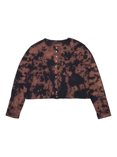 CALLIPYGIAN BLEACHED SNAP CARDIGAN