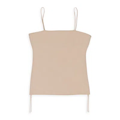 Callipygian Cinch Cami Beige Tank
