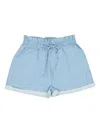 Callipygian Cotton Shorts In Blue