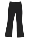 Callipygian Flared Trousers In Black