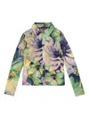 Callipygian Floral-print Shirt In Multi