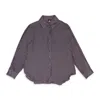 Callipygian Iridescent Maroon Button-up In Purple
