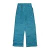 Callipygian Iridescent Pull On Blue Women's Straight Pants In Blue