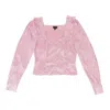 Callipygian Jacquard Pink Button-up In Pink
