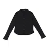 Callipygian Keyhole Black Cardigan In Black