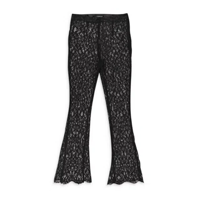 Callipygian Lace Black Pants
