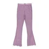 Callipygian Lace Purple Pants In Purple