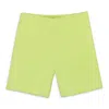 Callipygian Elasticated Biker Shorts In Yellow