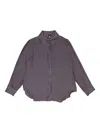 Callipygian Long Sleeve Shirt In Metallic