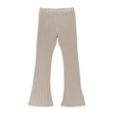 Callipygian Lurex Crinkle Champagne Women's Straight Pants In Gold