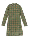 Callipygian Plaid Mini Dress