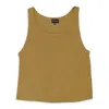 Callipygian Rib Gold Tank In Multi