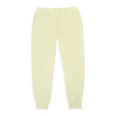 Callipygian Rib Green Women's Joggers & Sweatpants In Yellow