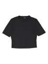 Callipygian Scuba Crew-neck T-shirt In Black