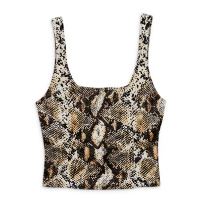 Callipygian Snake Velour Brown Tank