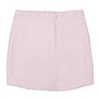 Callipygian Textured Pink Mini Pencil Skirt In Multi