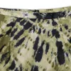 Callipygian Tie Dye Green Flared Skirt In Multi