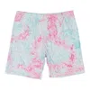 Callipygian Tie Dye Multicolor Bike Shorts In Multi