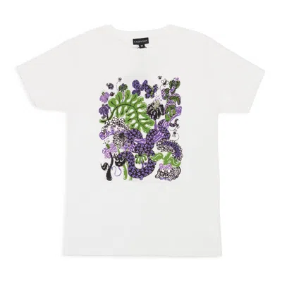 Callipygian Tini Snake Baby White T-shirt