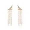 Callista By Vinita Women's Gold Chandelier Earrings