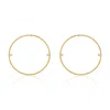 Callista By Vinita Women's Gold Circle Earrings