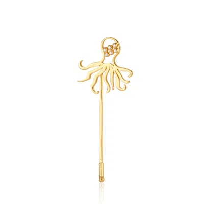 Callista By Vinita Women's Gold Octopus Lapel Pin
