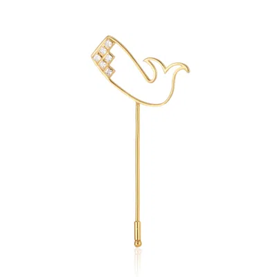 Callista By Vinita Women's Gold Seamaid Lapel Pin