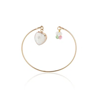 Callista By Vinita Women's Gold Square Cuff Bracelet