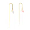 Callista By Vinita Women's Gold Star Ear Threads