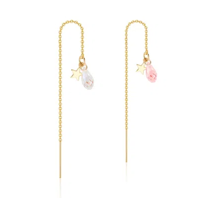 Callista By Vinita Women's Gold Star Ear Threads